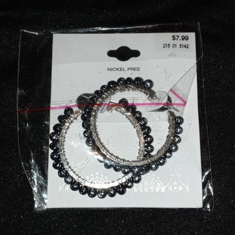Round Beaded Earrings